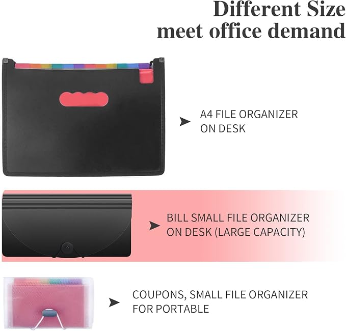 Uquelic Stand Receipt Organizer Folder - Image 6