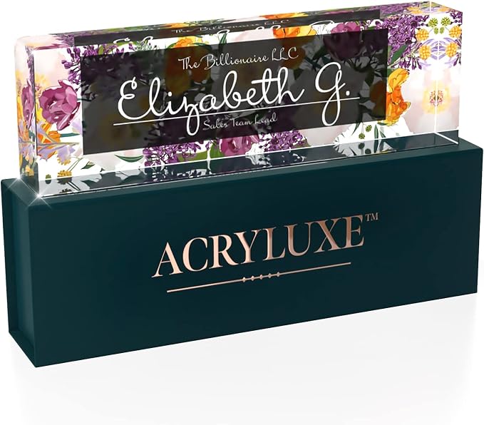 Desk Name Plate Personalized, Custom Name Plates 2½/x8 Inches, Thick - Image 6