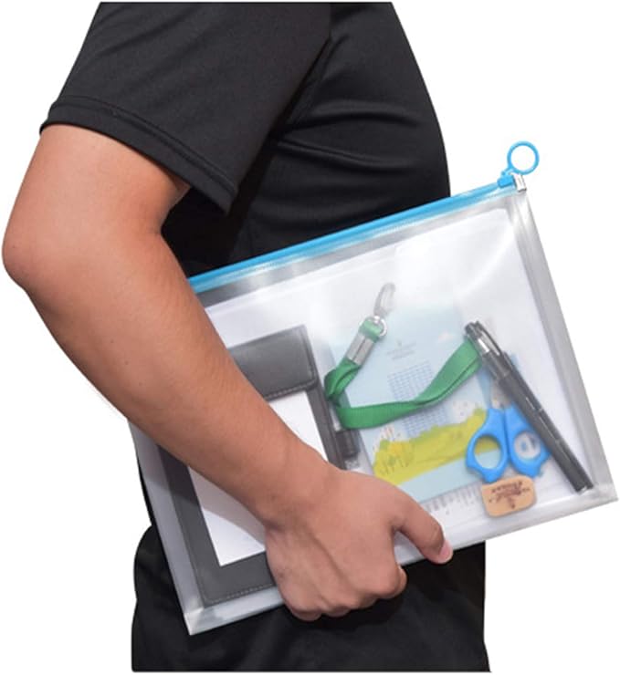 9x12 Clear Zip Plastic Envelopes File Document Paper Holder Pack of 24 - Image 6