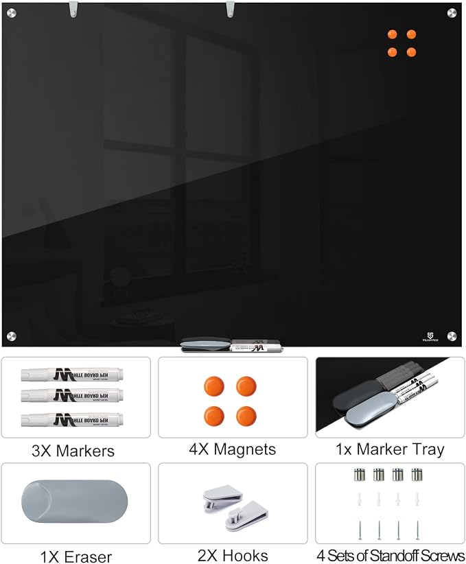 TSJ OFFICE Glass Dry-Erase Board - Image 4
