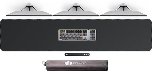 CENNBIE Leather Desk Mat Protector, 74.8" x 16" Extra Large Leather Office Desk by CENNBIE