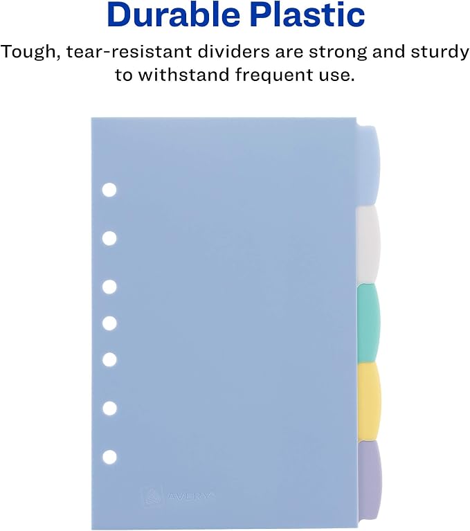 Avery Write & Erase Durable Plastic Mini Dividers - Image 4