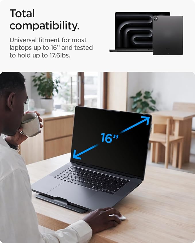 Spigen Slim Fold Portable Laptop Stand Foldable Ergonomic Angle Lift Anti-Slip - Image 2