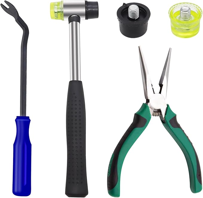 5Pcs Upholstery Staple Remover Tool Set Including U Tip Tack Puller, Dual Head by Brandquality-Trustworthy