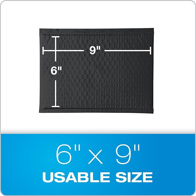Quality Park Bubble Mailers, 6 x 9, Padded Envelopes, Shipping Bags, Water - Image 6