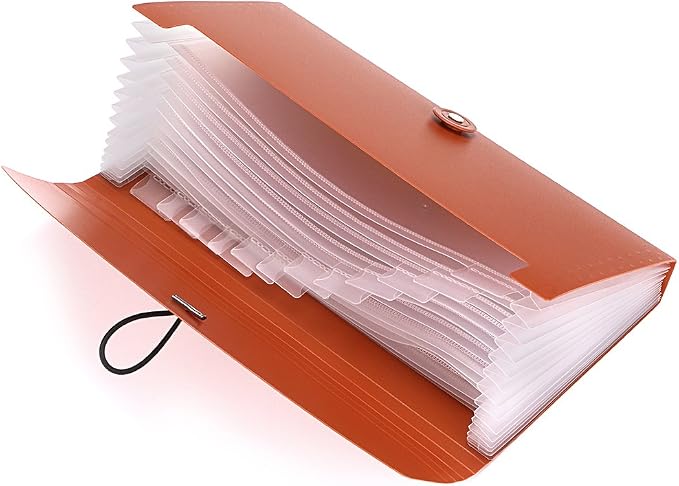 BTSKY Expanding File Folder -13 Pockets Small Accordion File Folder Expandable - Image 5