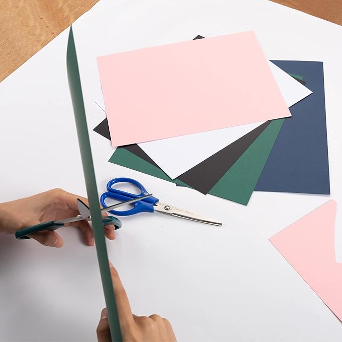 100 Pack Thick Paper Cardstock Blank Heavy Cards Stock for Invitations, Greeting Cards Making, Postcards, Photos, 250GSM Thick Paper (Navy Blue, 8.5x11 inches)