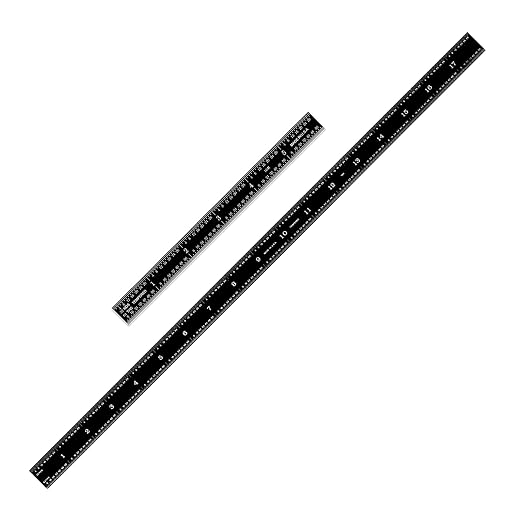 PEC Tools Flexible Metal Ruler Set, Premium Stainless Steel by PECTools