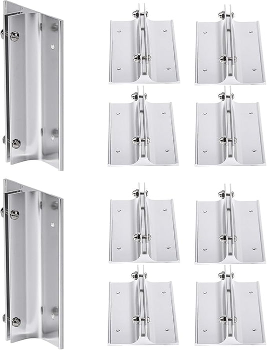 SINKAA Aluminum Corridor Sign Holder, 10 Pack Direct Sign Mount Bracket by SINKAA