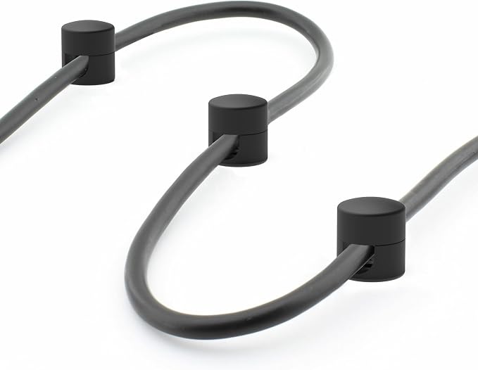 ICONIT Cable Anchors for Desk Organization Black | Premium Aluminum Cord - Image 8