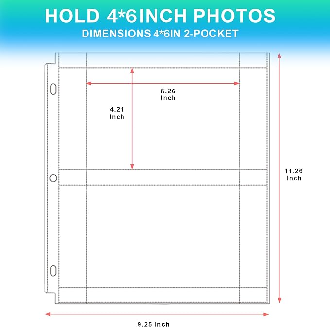Aegero 50 Pack 4 x 6 Photo Sleeves - Image 2