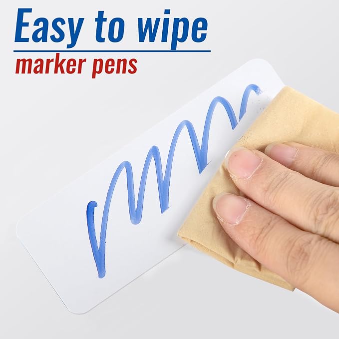 72 Pcs Dry Erase Magnetic Labels, 3.2" x 1.2" White | Reusable Writable - Image 5