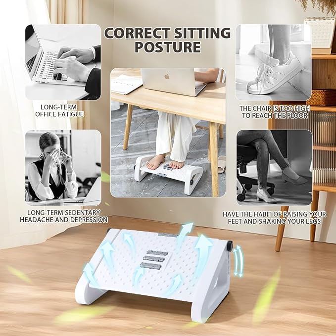 CasaZenith Foot Rest, Six Heights Adjustable Foot Rest - Image 6