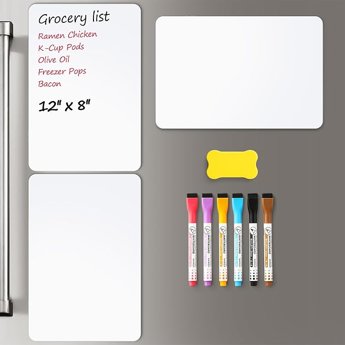 3 Pack Magnetic Dry Erase Board Sheet by VITEVER
