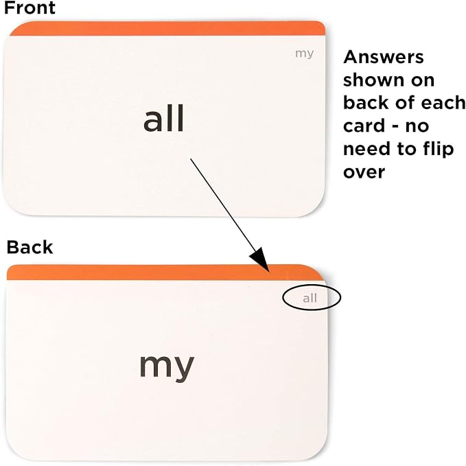 Award-Winning Pre-K Sight Words Flash Cards – 100+ Dolch & Fry High-Frequency - Image 5