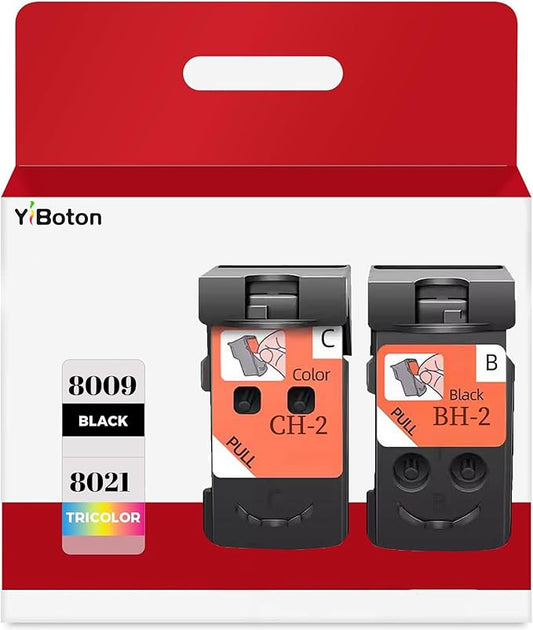 BH-2 CH-2 Printhead Replacement for PIXMA G4210 G4200 G3202 G3200 G2200 G1200 MegaTank All-in-One Printer Head Ink Cartridges Refillable 8009 and 8021 XL (Combo Packs)-DeskLoop Office