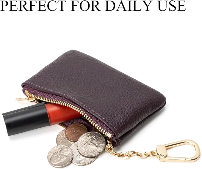 Full Grain Leather Coin Purse - Image 5