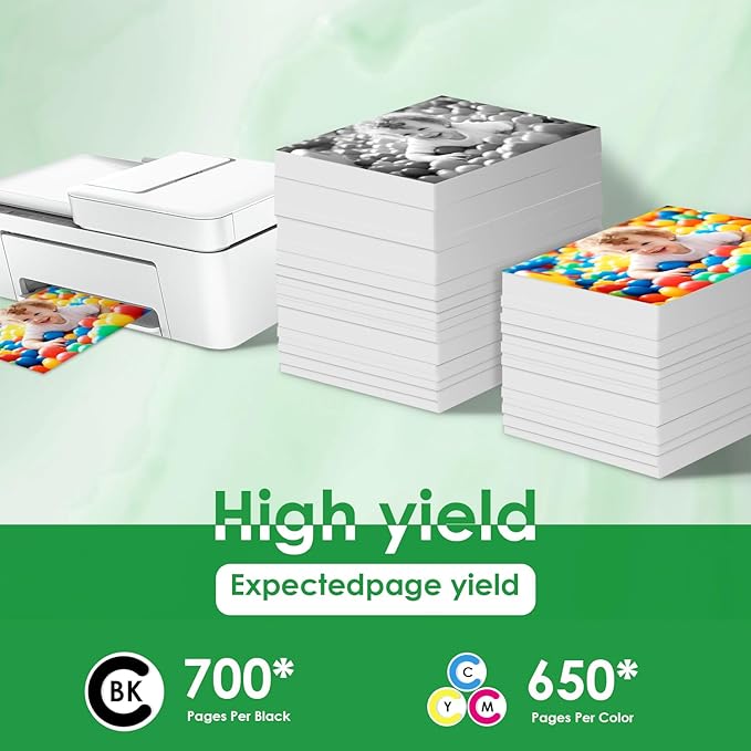 664XL Ink Cartridge Replacement for 664 664XL 664 XL Ink Cartridges Black and Color for DeskJet Ink Advantage 1115 2135 2138 3635 3636 3638 4535 4536 4538 4675 4676 4678 Printer Ink 2 Pack-DeskLoop Office