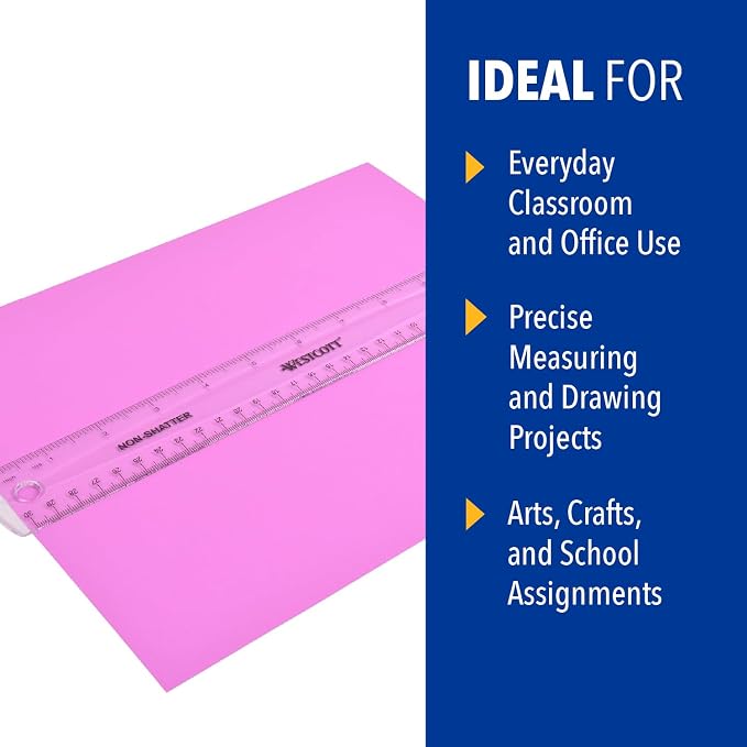Westcott Shatterproof Ruler, Design - Image 4