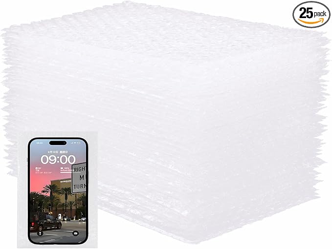 6''x10'' Bubble Pouches Wrap, Double Walled Cushioning Bags by XHAMXE