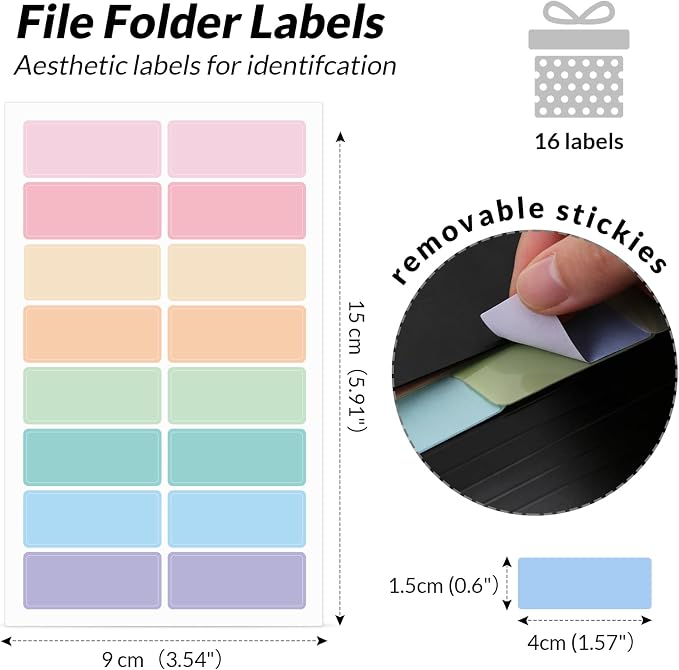 SKYDUE Cute Accordion File Organizer, Expanding File Folder - Image 4