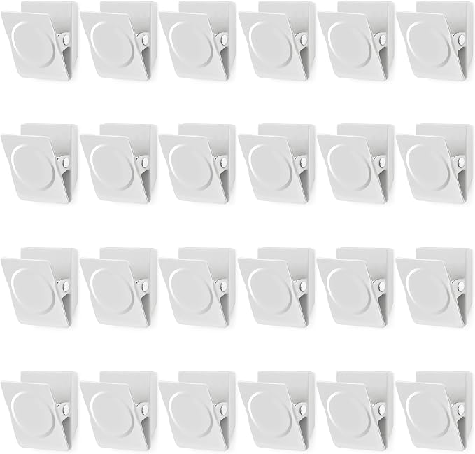 VNDUEEY 24Pcs Whiteboard Magnets, Strong Magnetic Clips Refrigerator Magnet by VNDUEEY