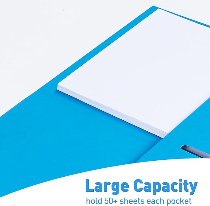 Two Pocket Folders, RAZCC 75 Pack 2 Pocket Folders Fit Letter Size Paper - Image 5