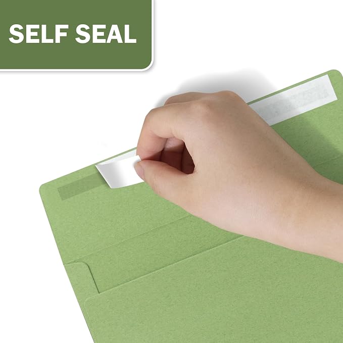 A9 Envelopes Sage Green 5.75x8.75 Invitation Envelopes Self Seal Pack of 50 - Image 3
