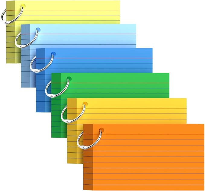 300 Count Colored Index Cards by Aidunmis