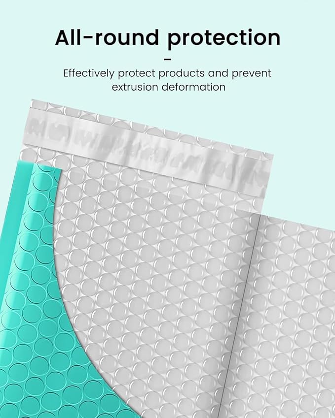 GSSSUSA Bubble Mailers 4x8 Inch 50 Pack Padded Envelopes Usable Size 4x7 Inch - Image 3