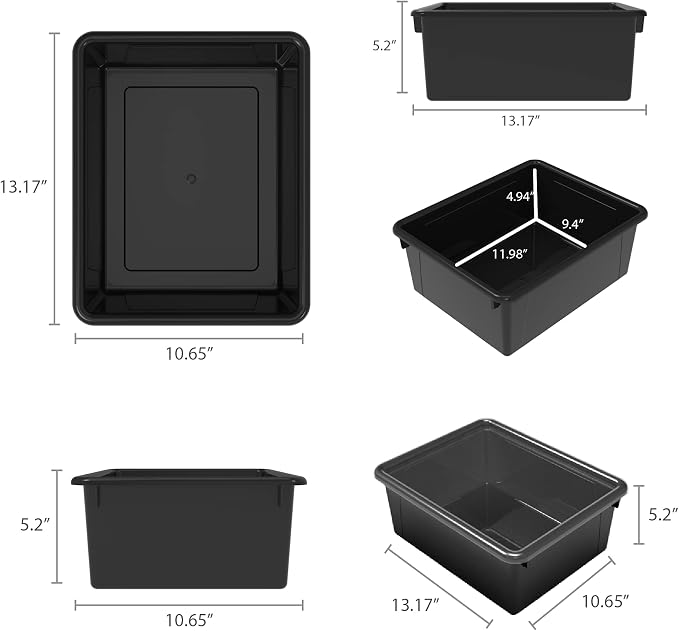 Storex Letter Size Deep Storage Tray – Organizer Bin - Image 8