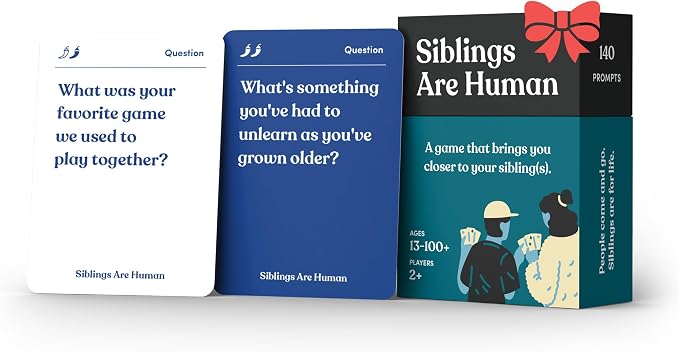 Siblings are Human | 140 Conversation Cards to Help Deepen Sibling by ParentsAreHuman