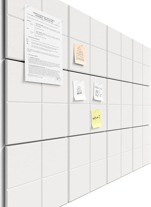 Bumusty Large Cork Board Alternative-47 x35 Felt Bulletin Board Tiles, by Bumusty