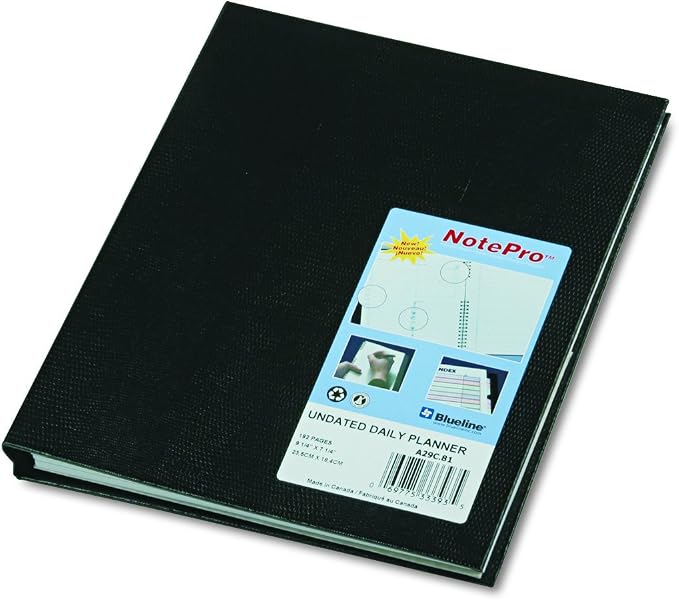 Blueline A29C81 NotePro Undated Daily Planner, 9-1/4 x 7-1/4 by Blueline