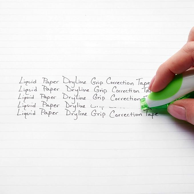 Paper Mate Liquid Paper DryLine Grip Correction Tape | Assorted Colours | Box - Image 3