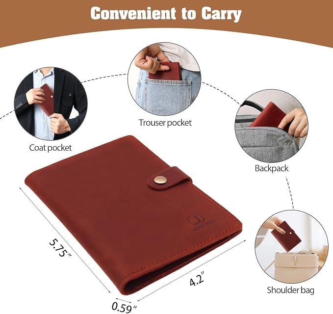 Jack&Chris Genuine Leather Passport Holder - Image 6