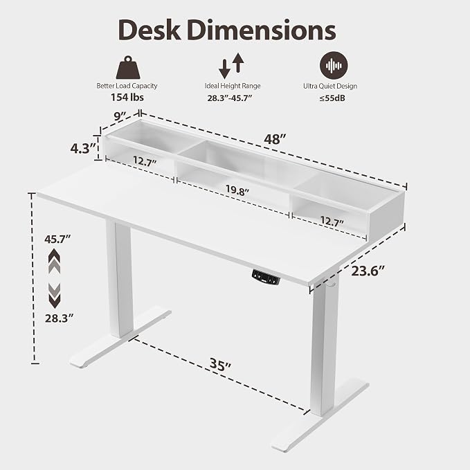 Agilestic Glass Standing Desk - Image 3