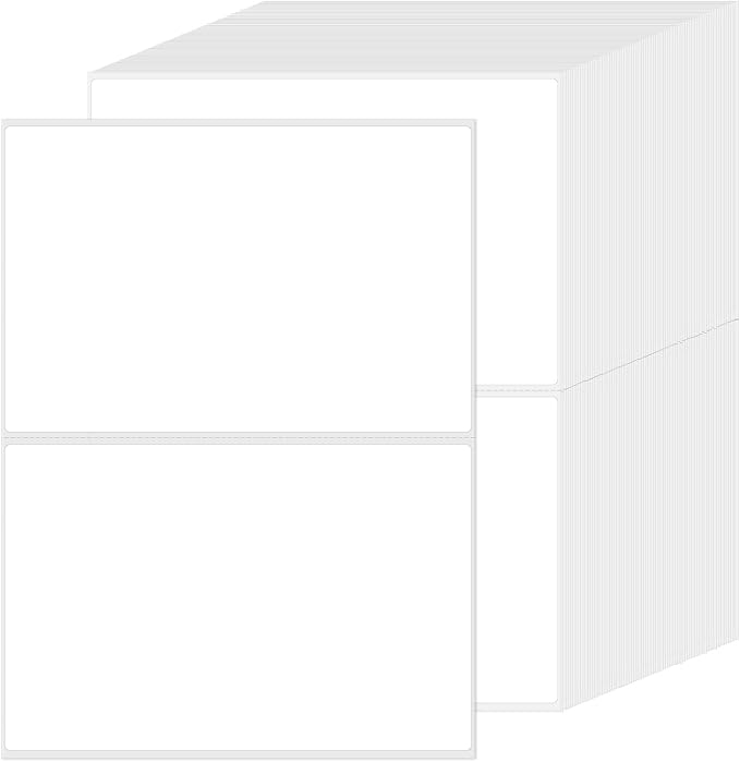 L LIKED 6"x4" Blank Removable Labels by LLIKED