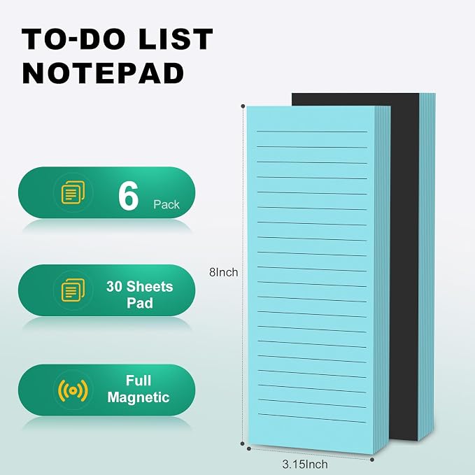 Nichela Magnetic Notepads Note Pads - Image 2