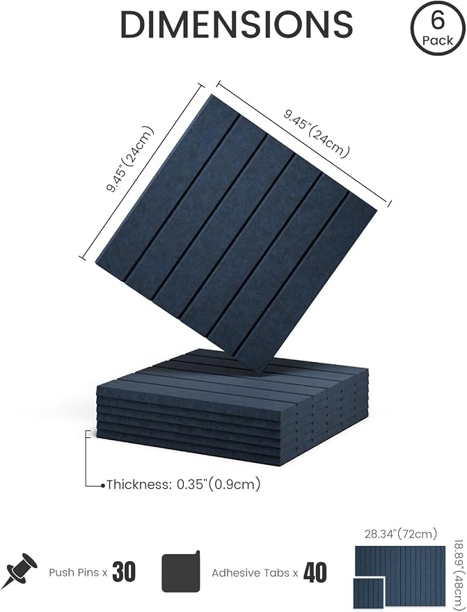 Felt Bulletin Board Tiles -28"x18" - Image 2