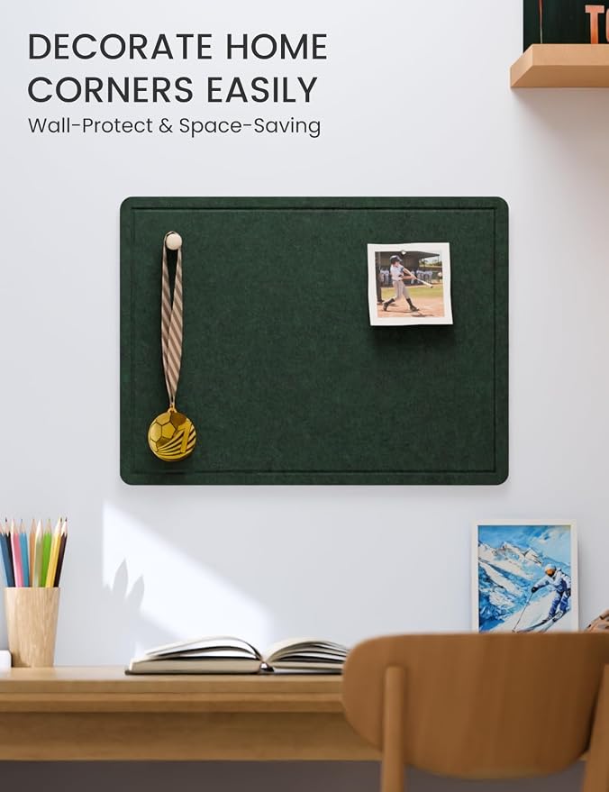 Fluxynara Bulletin Board, 23.6" x 17.5" Cork Board Alternative - Image 4