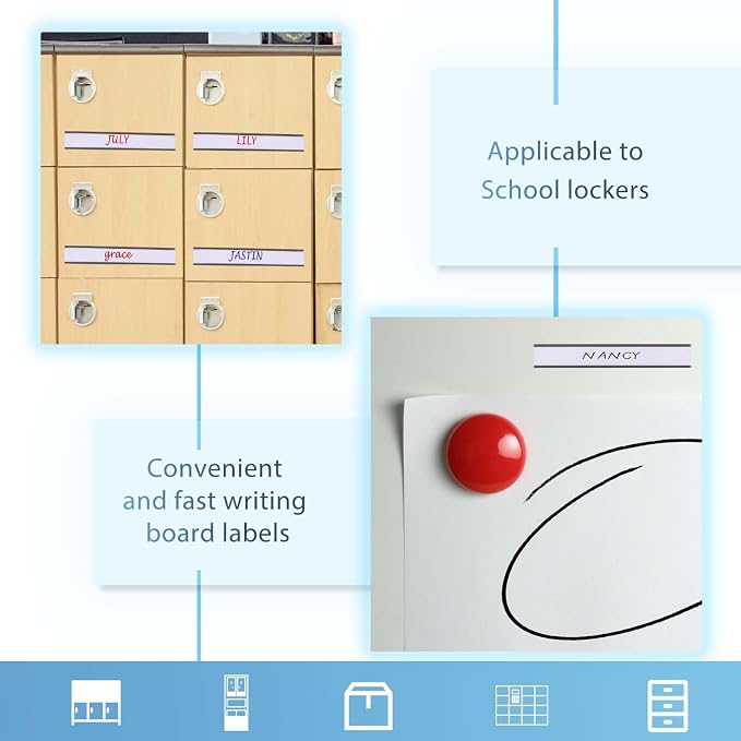 Magnetic Label Holders with Magnets Magnetic Data Card Holders with Clear - Image 4
