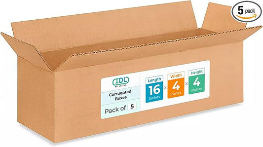 Long Moving & Shipping Boxes 16 x 4 x 4 inches by IDLPackaging