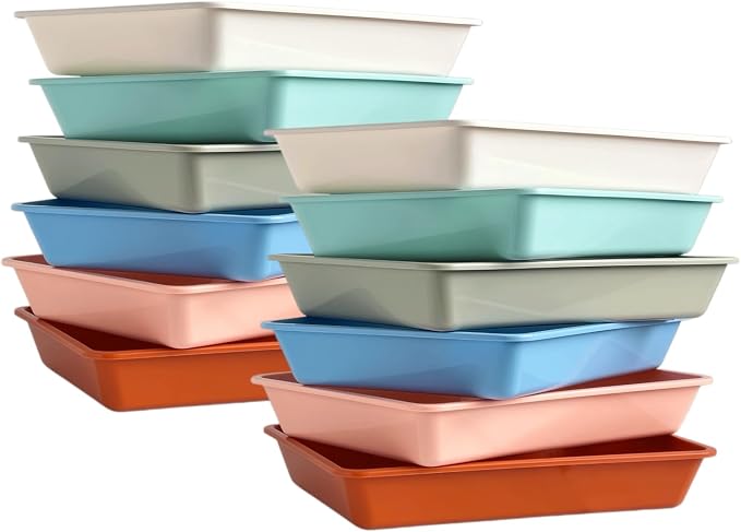 12Pcs Letter Size Flat Storage Tray Organizer Bin by WEEK+NINE