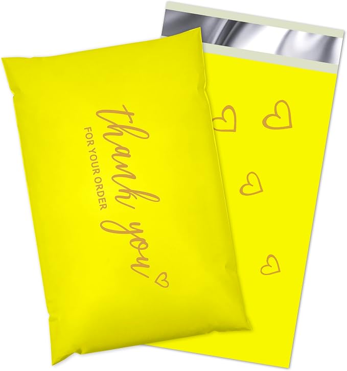 JinRuiKJ Thank You Poly Mailer 6x9 Inch 100 PCS, Shipping Bags by JinRuiKJ