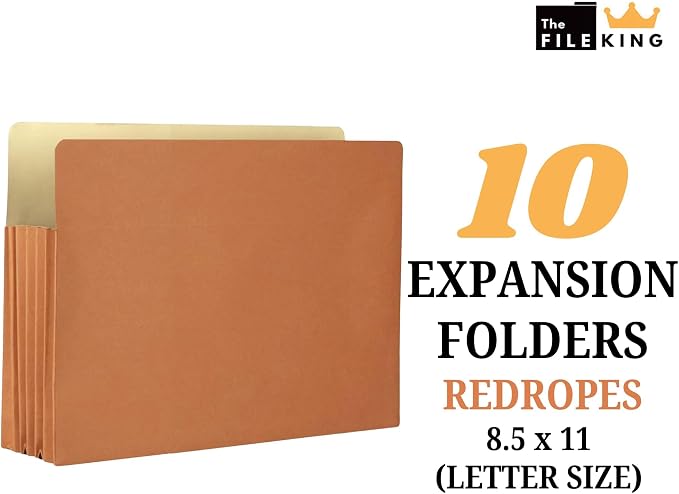 The File King Expanding Accordion File Folder – Letter Size | 5.25” Expansion - Image 2