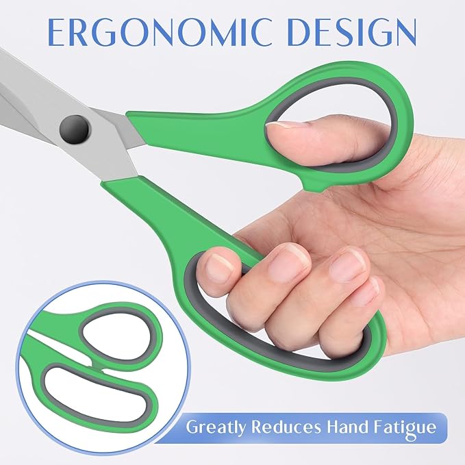 Scissors, Right/Left Handed, Soft-Grip Handles, Sharp Blade - Image 4