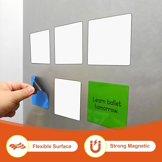 18 Packs Reusable Magnetic Sticky Notes, Door - Image 7
