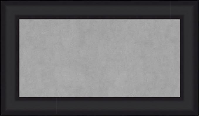Amanti Art Black Framed Magnetic Board 17x29 Small Vision Board by AmantiArt