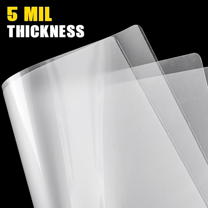 150 Pack 5 Mil Laminating Sheets, 9x11.5 Inches Thermal Laminating Pouches, for Laminator, Letter Size, Ultra Clear, Thick, Hold 8.5x11 Inches, Office School Supplies-DeskLoop Office